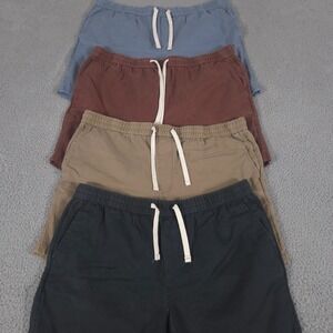 LOT OF 4 Goodfellow & Co Shorts Mens XL Chino 6" Elastic Drawstring Corduroy